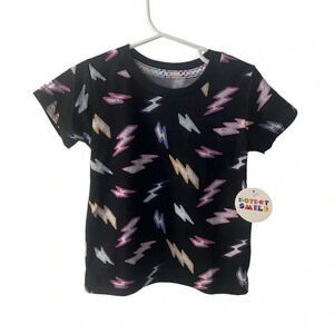 Dot Dot Smile Lightening Bolt tshirt